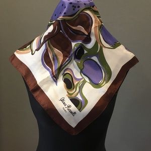 Olivia Rosselli Twill Abstract Pattern Scarf